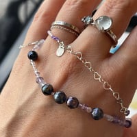 Image 1 of purple rainbow necklace
