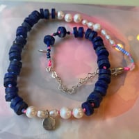 Image 1 of blue necklace