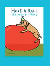 Ball - greeting card