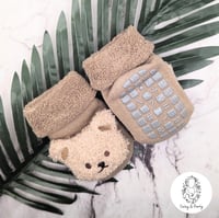 Image 3 of BOOTIE SLIPPER SOCKS: Bear