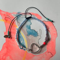 Image 1 of rainbow heart bracelet