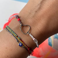 Image 2 of rainbow heart bracelet