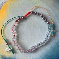 Image 1 of rainbow aqua bracelet