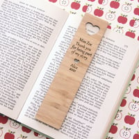 Image 3 of Teacher Thank You Gift. Personalised Teacher Bookmark.
