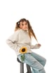 Cream Childs Play Block Hoodie Image 3