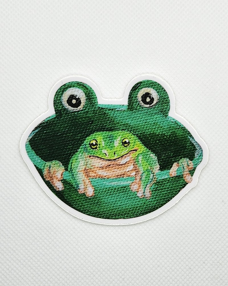 Image of Frog Bowl Sticker