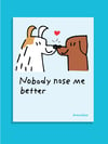 Nose - greeting card