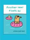 Floats By - greeting card