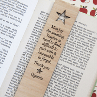 Image 3 of Teacher Thank You Gift. Personalised Amazing Teacher Bookmark.