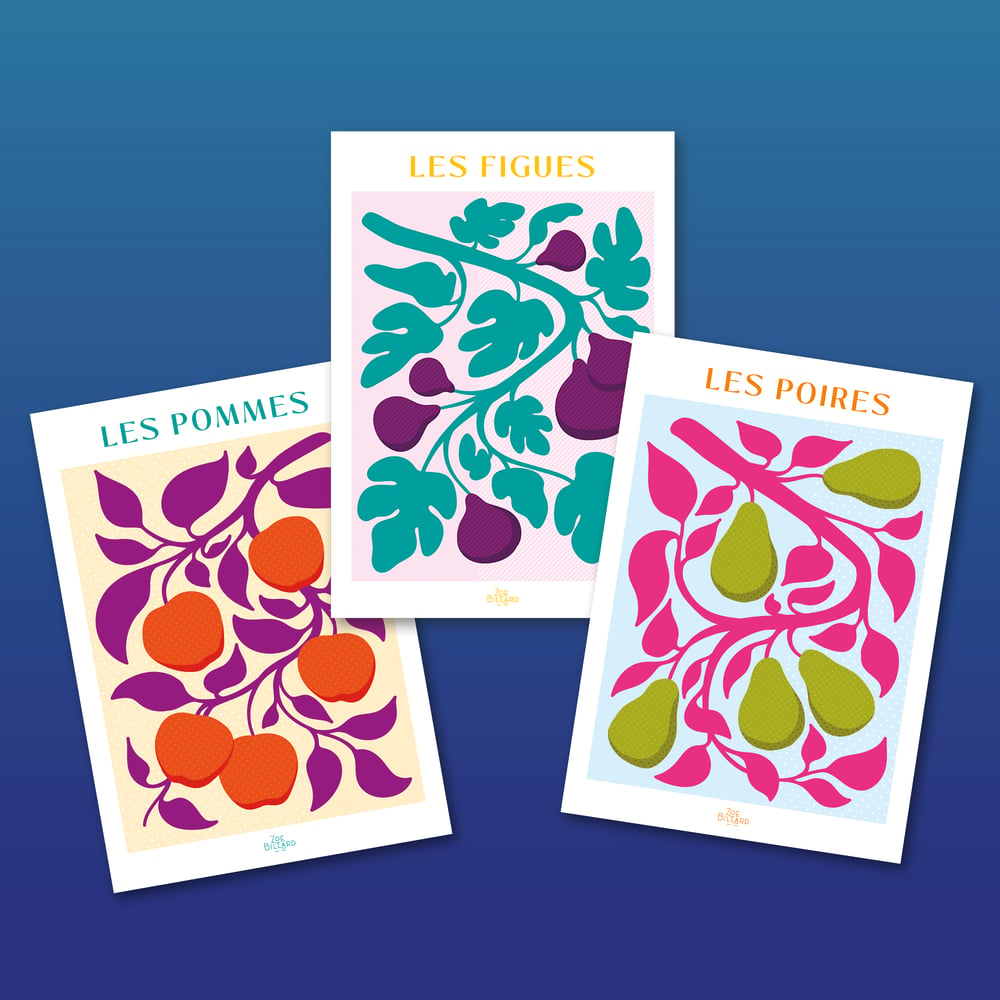 Image of Pack de 3 - Les Pommes - Les Figues - Les Poires