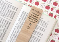 Image 3 of Teacher Thank You Gift. Personalised Star Teacher Bookmark.