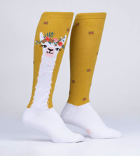 Image 1 of Llama Queen Knee Sock