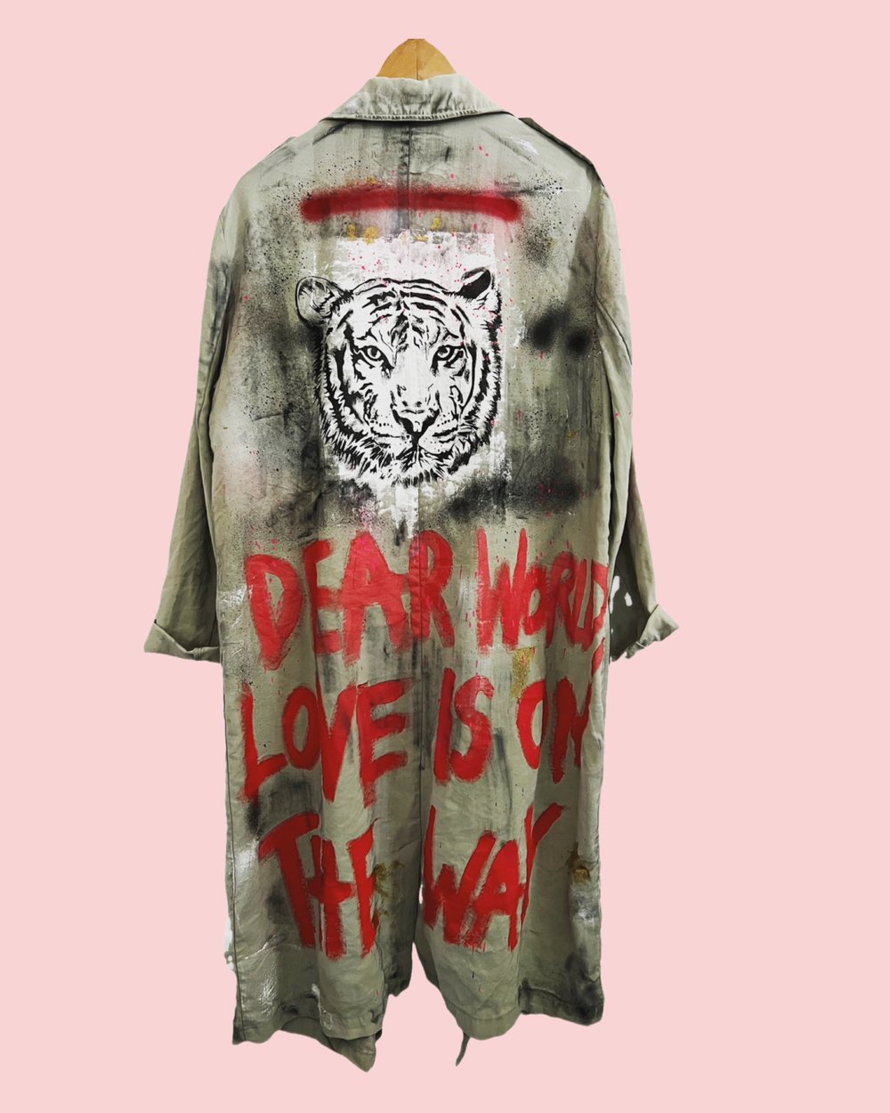 Image of Dear world¥ viLLaGe punK ¥ IbiZa ¥ TrenChcoaT ¥ JaCket ¥ upCycliNg ¥ festiVal Parka