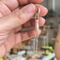 Image 4 of pearl and feather charm