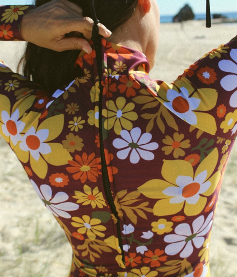 Image of Sol Surfsuit - Yellow Flower