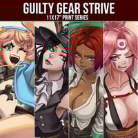 Image 1 of Guilty Gear 11x17" Print Series PT 2: Baiken, Bridget, Giovanna, Testament