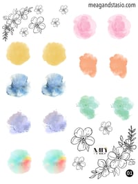 Stationary Paper Sticker Sheet