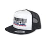 "BARCODE" Trucker Hat White/Black