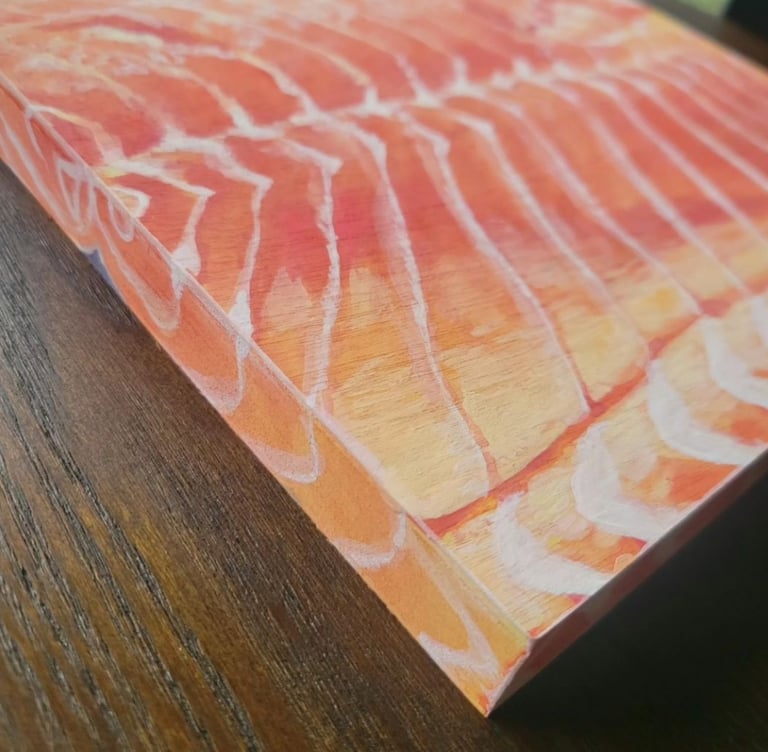 Salmon (original painting) Image 3