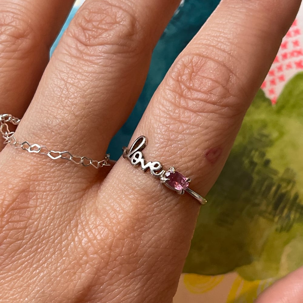 Image of pink love ring