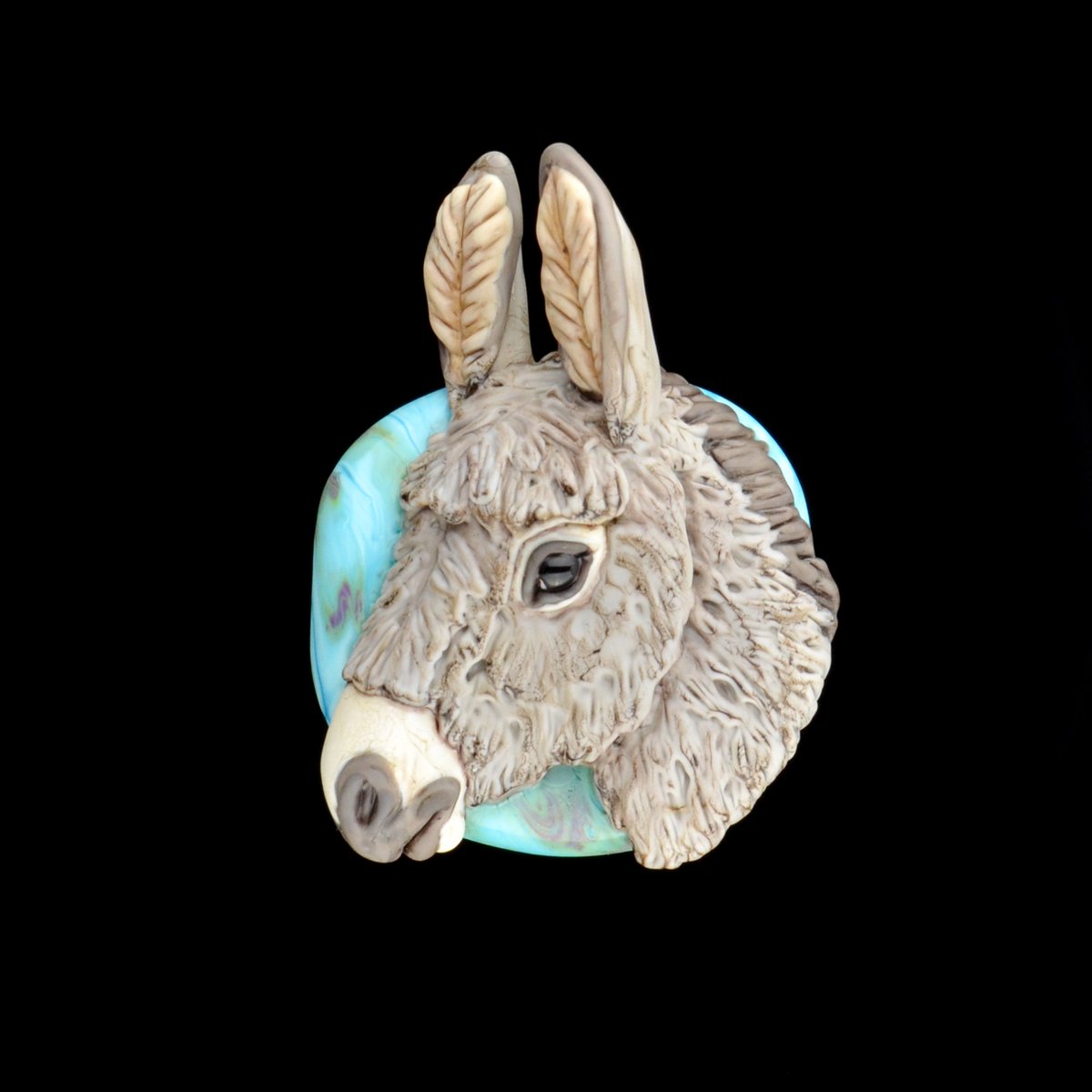 Image of XXL. Sweet Donkey - Flamework Glass Sculpture Bead