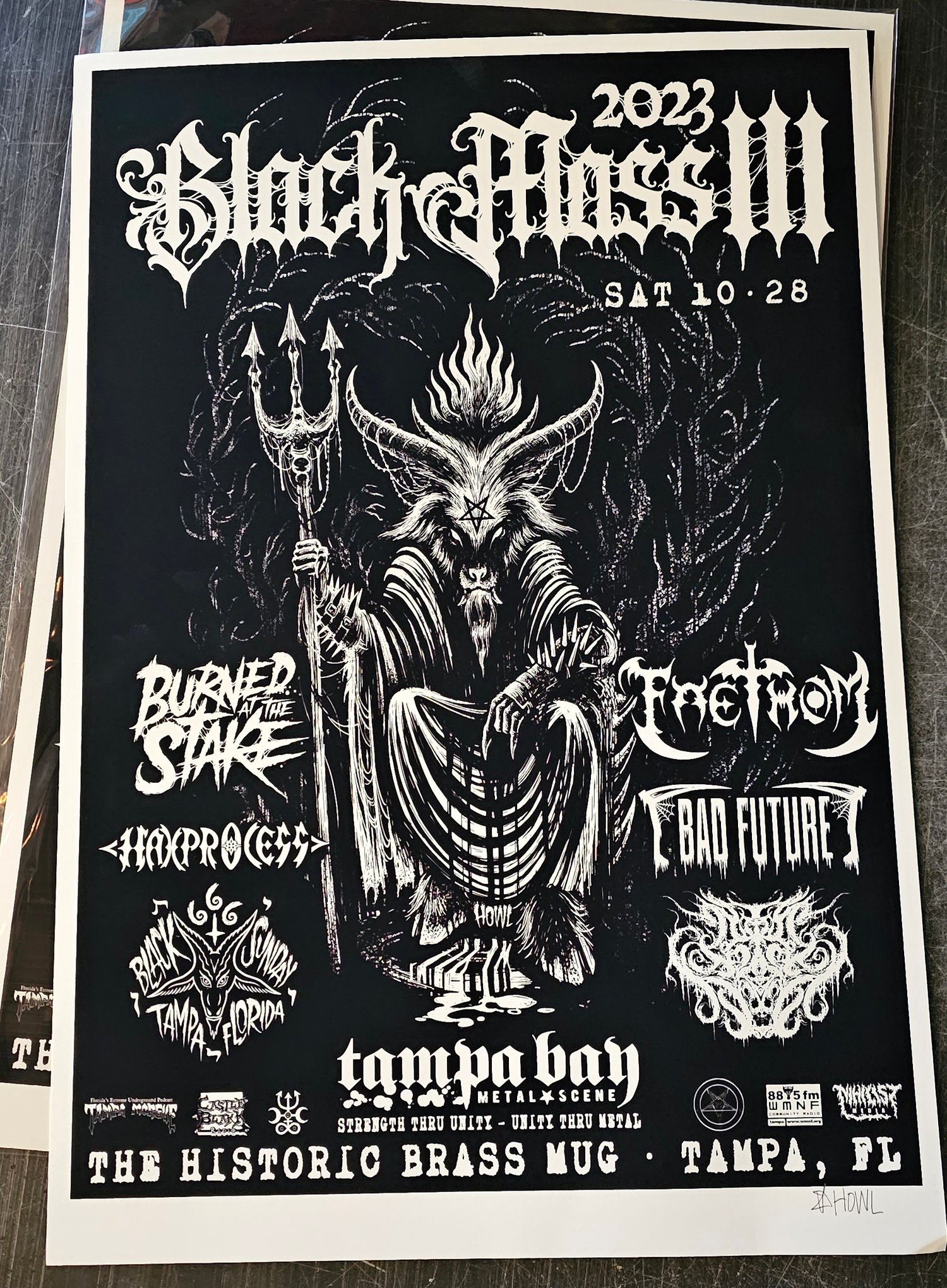 Image of Black Mass Poster by Andy Howl