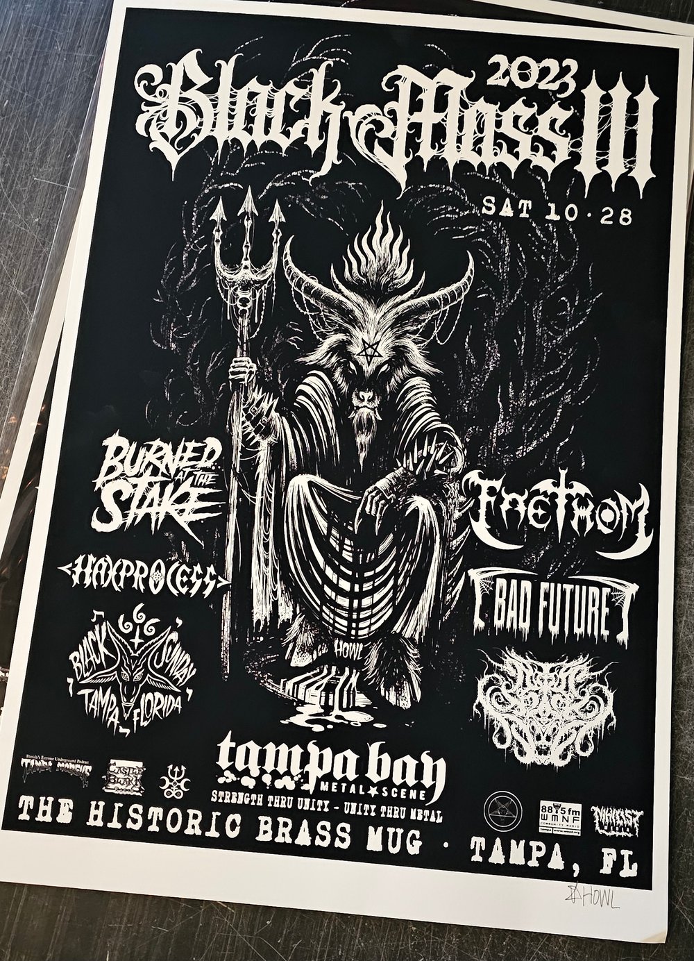 Image of Black Mass Poster by Andy Howl