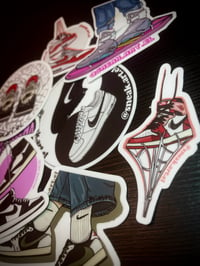 Image 2 of Sneaker Sticker Air Jordan 3 “White Cement”