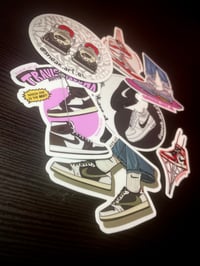 Image 2 of Sneaker Sticker Air Jordan 1 “Travis Scott” x “Mocha”