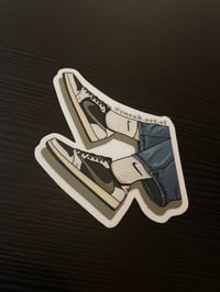 Image 1 of Sneaker Sticker Air Jordan 1 Low x Travis Scott “Olive”