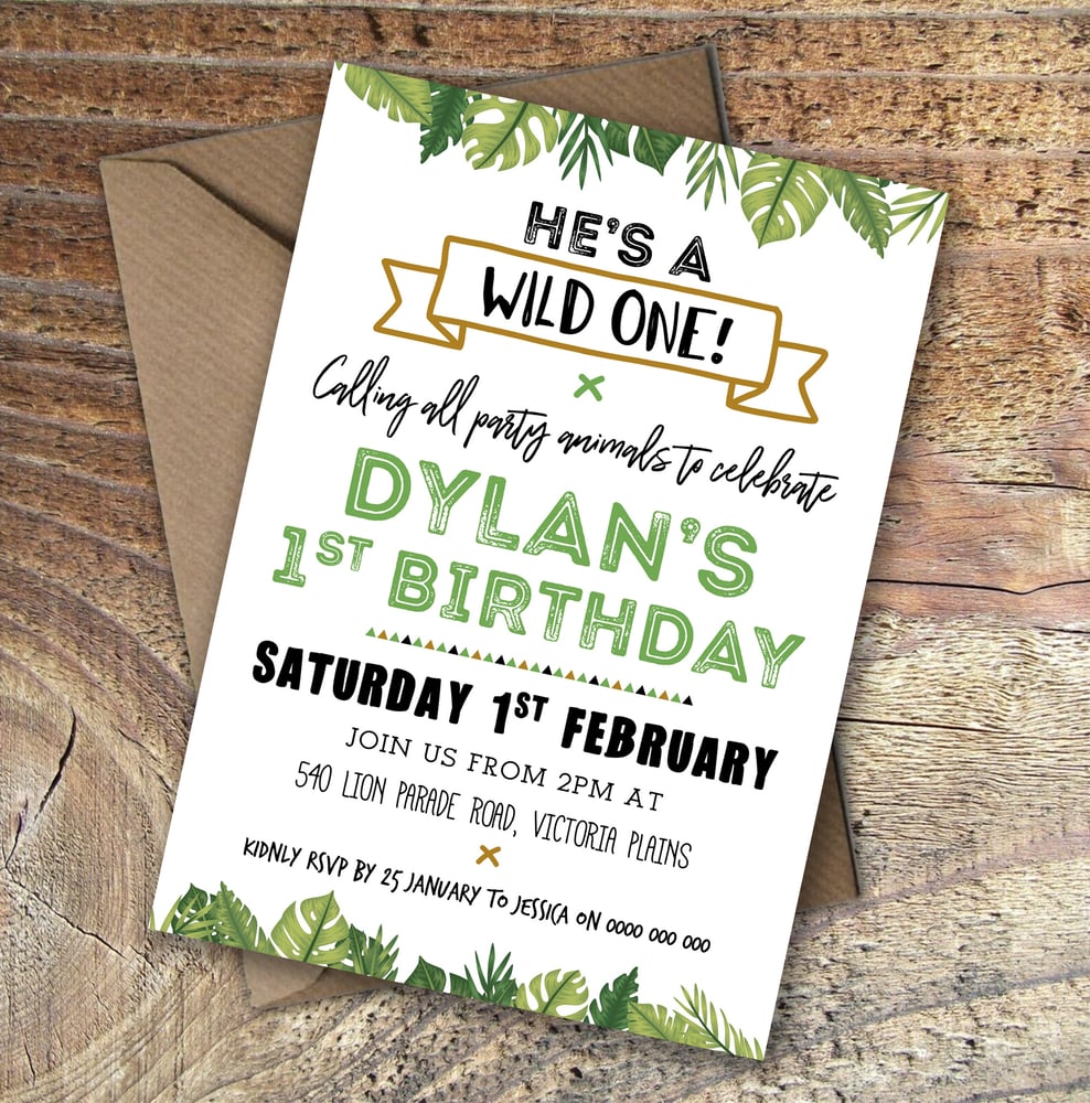 Image of Wild One Invitation