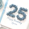 25th Birthday Card. Personalised 25 Card. 8 Colours.
