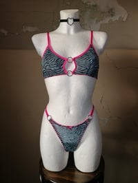 Image 3 of Mesh Bra Zebra