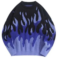 Image 1 of fire flame sweater