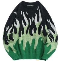 Image 3 of fire flame sweater