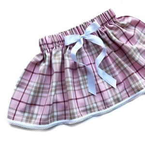 Image of Pink Tartan Skirt/Bloomer Shorts 