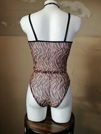 Image 4 of High Waist Pantys  Zebra Nude