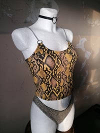 Image 1 of Snake Cotton Chain Tops