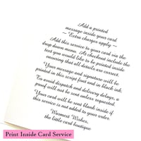 Image 4 of Personalised Wedding Card. 4 Colours. Gift Boxed Heart Card.