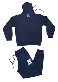 Image of Hustle Sweatsuit (Navy Blue) 
