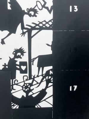 Image of 2023 Flyboy paper cut-out advent calendar 