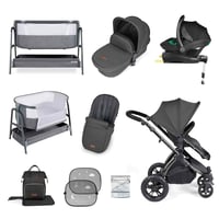 STOMP LUXE - Charcoal Grey & FREE BUBBA & ME BEDSIDE CRIB 