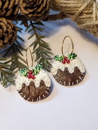 Image 1 of Christmas Pudding Earrings