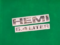 Image 1 of 2013-2018 HEMI 6.4 Vinyl Badge Overlays Solid /Camouflage Colors