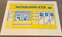 Image 1 of A3 Risograph Art Print Notarianni Ices