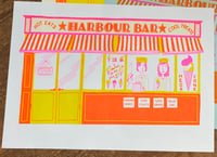 Image 1 of A3 Risograph Art Print of Scarborough’s Harbour Bar