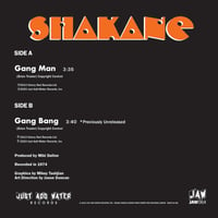 Image 2 of SHAKANE "Gang Man" 7" JAW064 