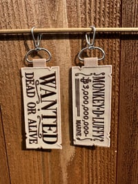 Image 1 of Wanted Pirate Embroidered Keychain