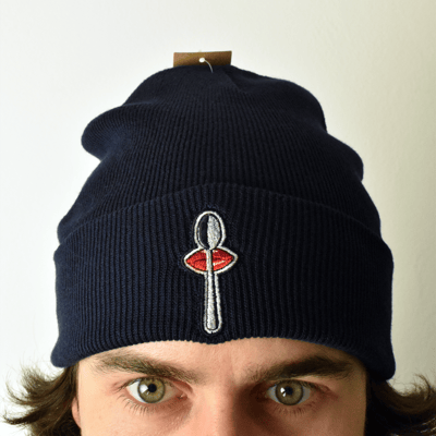 Image of Navy Blue  Winter Hat - (100% cotton)