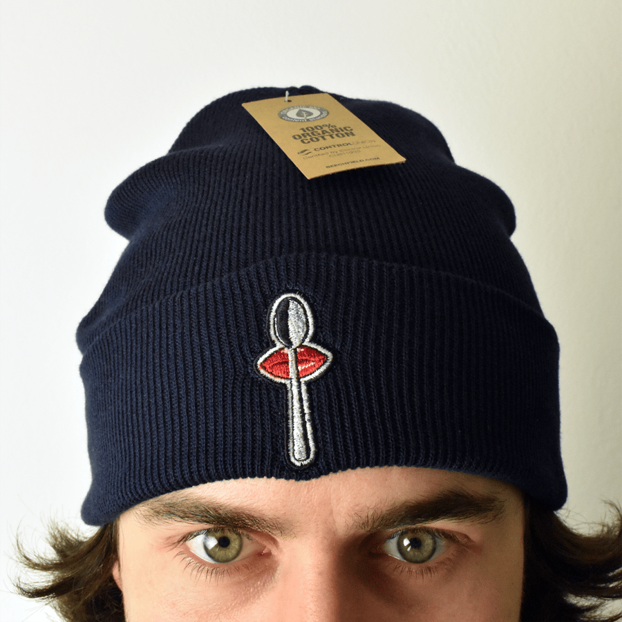 Image of Navy Blue  Winter Hat - (100% cotton)